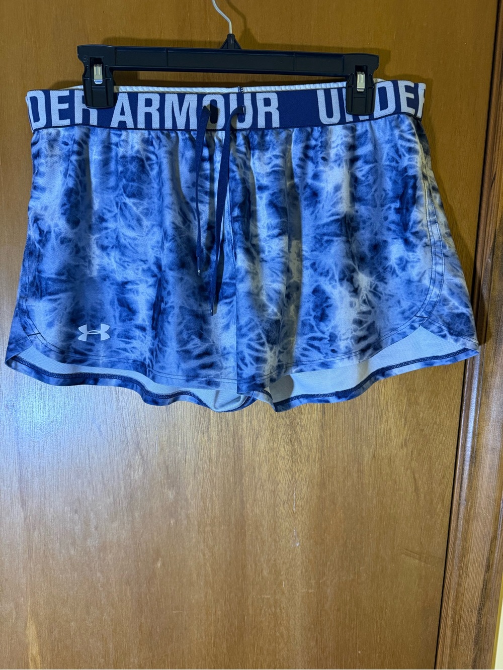 Under Armour Blue Tie-Dye Athletic Shorts for Women